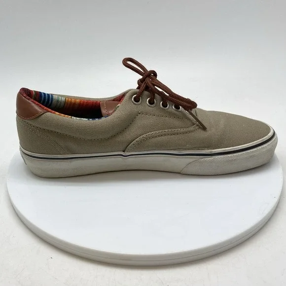 Vans Authentic Era 59 C&L Mens 8 Khaki Skater Canvas TC6D Shoes Sneakers - Picture 6 of 10